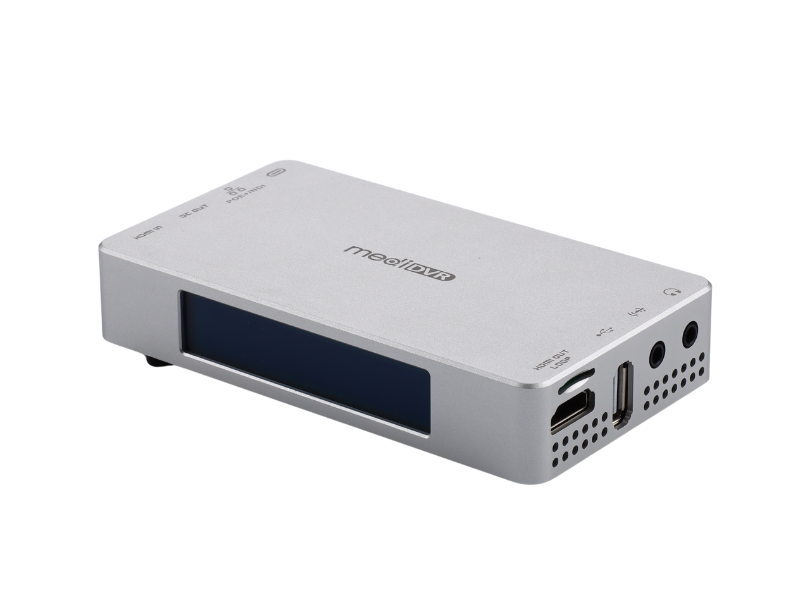 MediDVR MD3 4K NDI medical video recorder with touchscreen display, used in operating room for surgical video recording and streaming