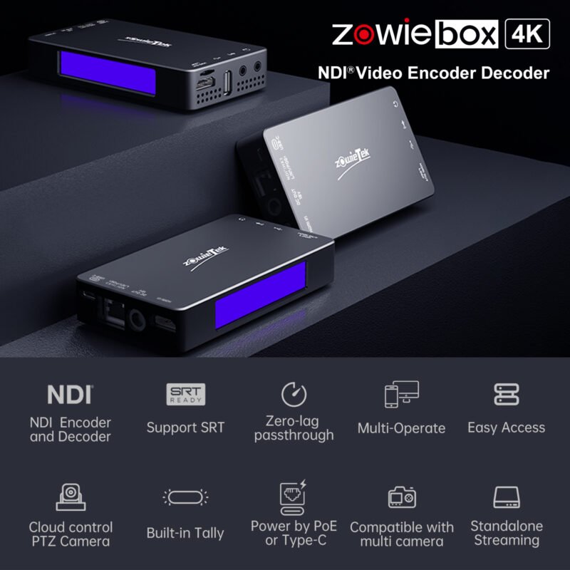 Zowietek 4K HDMI NDI Video Streaming Encoder/Decoder